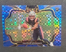 2025 Select Treveyon Henderson Field Level Blue Checkerboard Prizm  /75