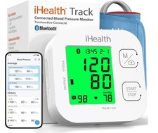 iHealth Track Smart Upper Arm Blood Pressure Monitor with blood pressure monitor