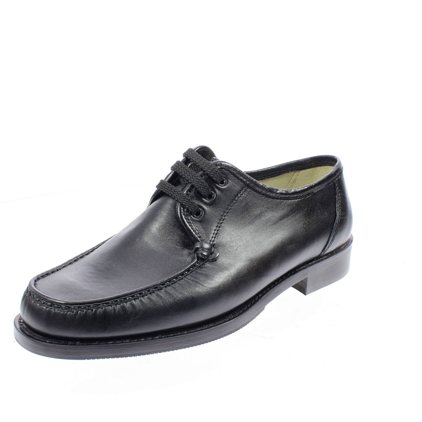 Kebu Schnürschuhe aus schwarzem Nappaleder - Größe 39 [25,7 cm] Herrenschuhe