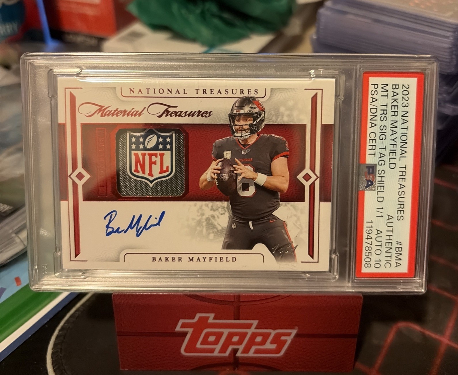Baker Mayfield 2023 NT Shield Auto 1/1 Psa 10 Auto!!