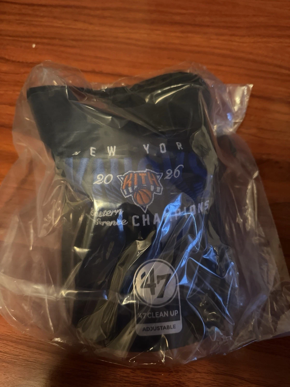 🏀Kith & '47 New York Knicks Finals Clean Up Cap • Black • 2026 • SHIPS TODAY