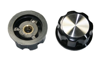 Drehknopf Geräteknopf Potiknopf MF-A03 27mm 6mm Achse schwarz 1 Stück (0061)