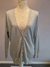 Aquascutum Cashmere & Silk Blue Cardigan XL