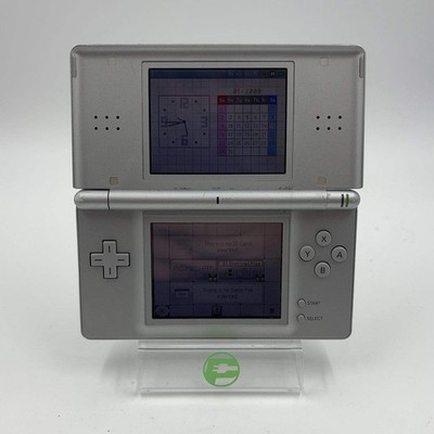 Nintendo DS Lite Handheld Game Console Only USG-001 Silver BAD HINGE