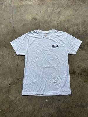 White Modelo Back Graphic T Shirt Size Medium