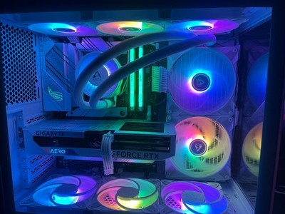 FULL WHITE HIGH-END CUSTOM PC   RTX 4060 Ti WHITE | DDR5 | RGB |