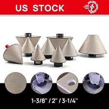 Diamond Chamfer Bit 1-3/8" / 2" /3-1/4" Cone Milling Finger Beveling Countersink