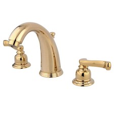 Kingston Brass KB982FL Royale Widespread Lavatory Faucet with Brass PopUp, Po...