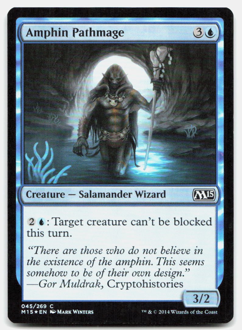 Amphin Pathmage 45 Common Magic 2015 (M15) Magic: The Gathering Foil LP