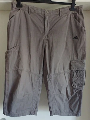 Sommerhose/Cargo/Capri, Adidas, Gr. ca 58 (s. Maße), Herren, Grau, Sehr Gut - Bild 1 von 3
