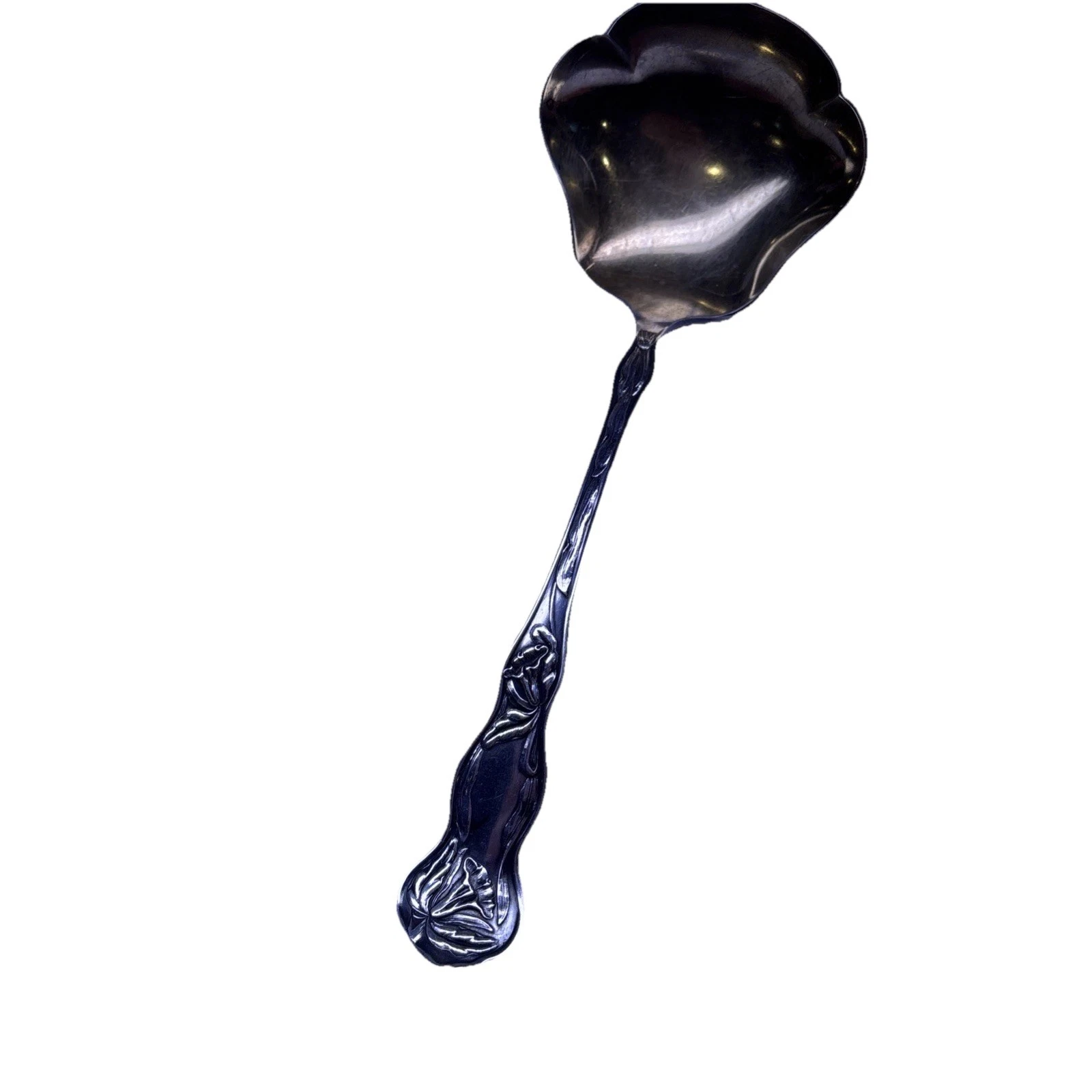 Vintage Manchester Mfg. Co. Silver-plate Sauce/Gravy Ladle. Orchid Pattern
Opens in a new window or 
