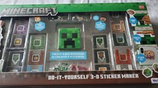 Minecraft Do-It-Yourself 3D Sticker Maker Kit New Factory Sealed