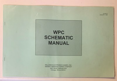 Williams WPC-95 Schematics Manual 1995 Ed. - Original Good Condition