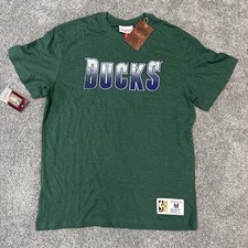 NEW MITCHELL AND NESS HWC NBA MILWAUKEE BUCKS TEE SHIRT Medium