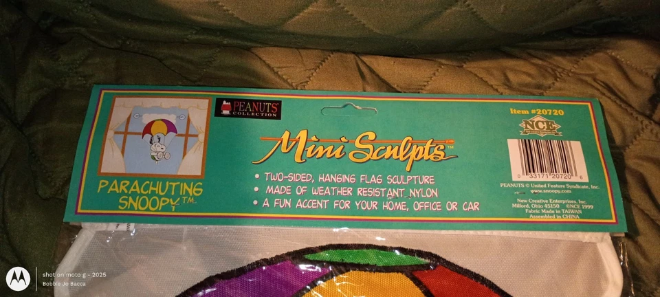 NIP PARACAIDISMO SNOOPY BANDERA COLOFUL 11" X 15" Foto 3 de 4