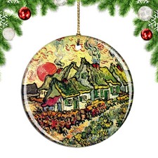 Van Gogh Cottages Reminiscence of The No Christmas ornament city travel souvenir