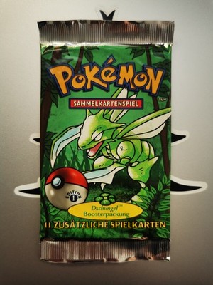 Pokemon Dschungel Boosterpack Limitiert 1 Edition Sichlor Artwork Deutsch 20,58g