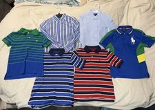Ralph Lauren Polo Kids Shirts, Size 7 And 8. Bundle Of 6 Shirts