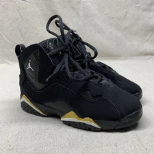 Nike Air Jordan TRUE FLIGHT  Black / White Gold  343796-017 Toddler Size 11 C