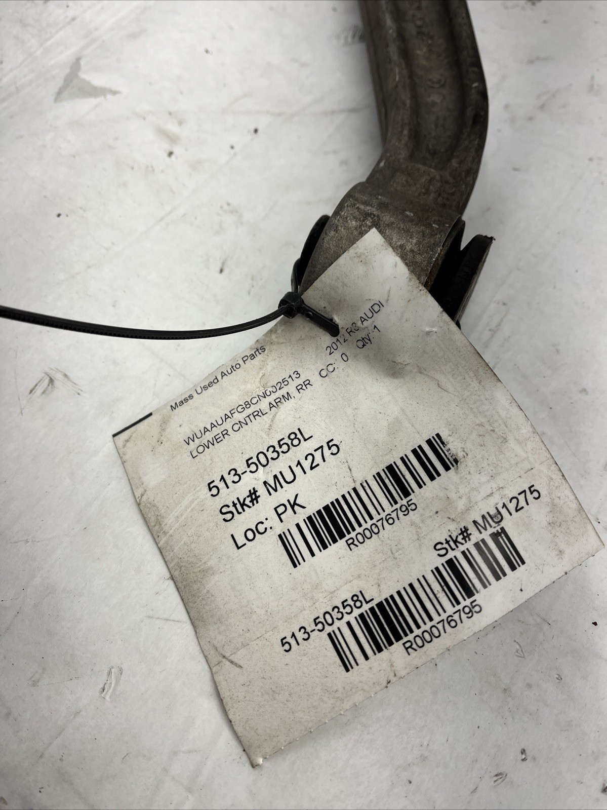 2010-2015 AUDI R8 4.2L V10 FRONT DRIVER LEFT LH  LOWER CONTROL ARM 420 505 375