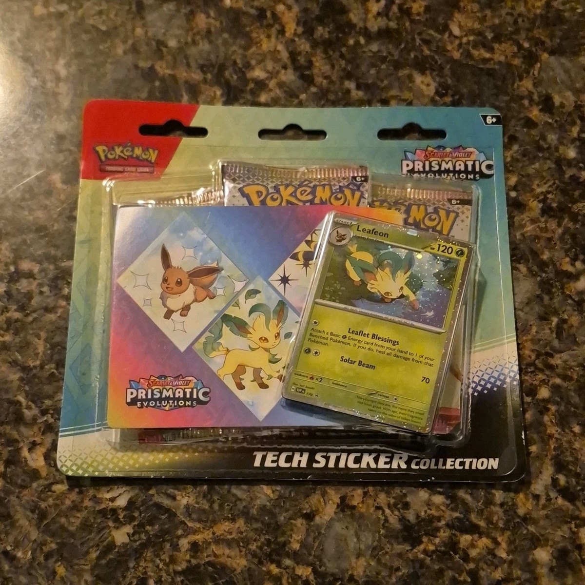 Pokémon Scarlet & Violet Prismatic Evolutions Tech Sticker Collection 3  Pack