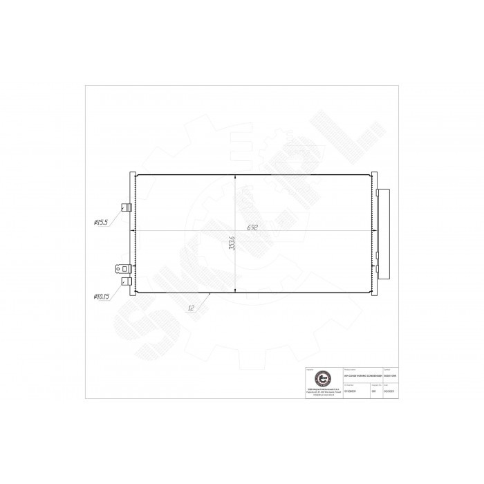 Condenseur de clim 51938531 résout les pannes de climatisation Jeep Renegade
