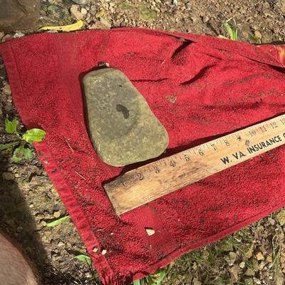 Ancient Stone Hand Tool/animal Effigy Artifact hand axe 