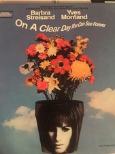 BARBRA STREISAND YVES MONTAND "ON A CLEAR DAY YOU CAN SEE FOREVER" VINYL LP
