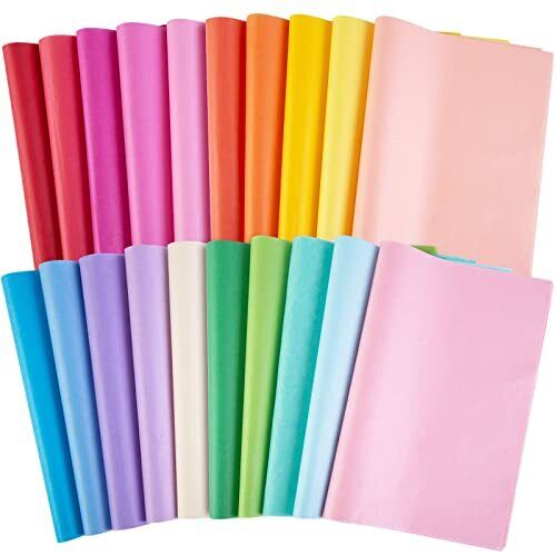 Tissue Paper Bulk, 330 Sheets Gift Wrapping Paper Craft Tissue Paper 20 Colors - Picture 1 of 12