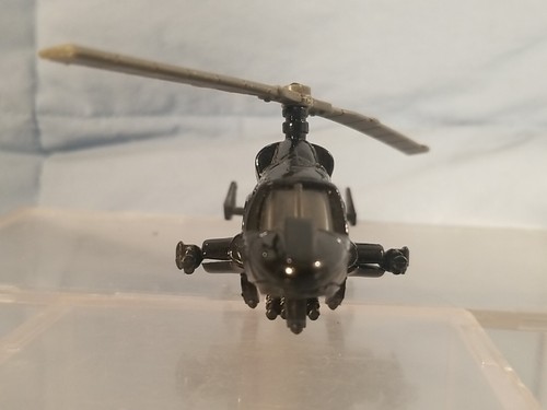 1986 Vintage ERTL Chopper Squadron Black Widow Helicopter 1:64 scale - Very Rare - Picture 2 of 6