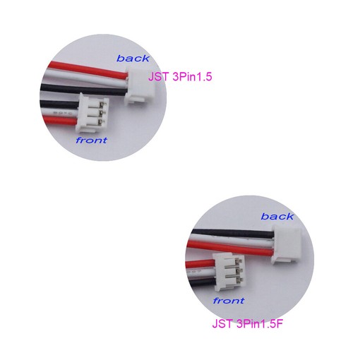 3,7V 600mAh Li Lipo Akku 602535 Thermistor 3-Drähte JST 3Pin 1,5mm Stecker - Bild 3 von 5