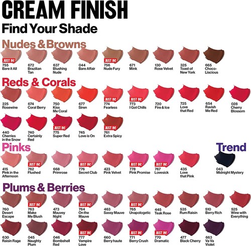 Revlon Super Lustrous Lipstick Pearl Creme Shine & Matte .15 & .11 oz YOU CHOOSE - Picture 2 of 201