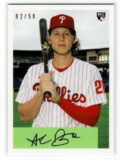 2021 BOWMAN THROUGH THE YEARS VARIATION ALEX BOHM RC 02/50 PHILADELPHIA PHILLIES