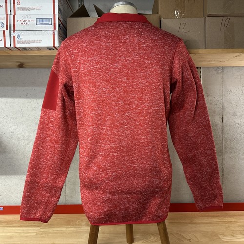 Antigua Atlanta Braves 1/4 Zip Pullover Sweatshirt Men’s M Medium Red MLB - Picture 4 of 5