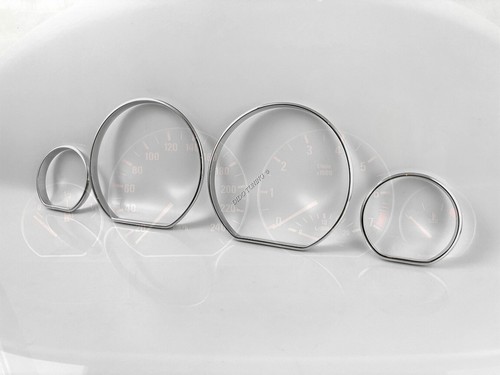 Fits BMW E46 1998-2005 Cluster Gauge Dashboard Rings Speedo Trim 4pcs - Bild 2 von 11