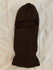Vintage Knit Snow Ski Mask - Brown