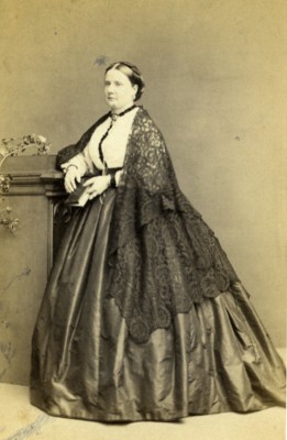 Vereinigtes Königreich London Frau viktorianische Mode altes CDV Foto Kilburn 1870