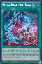 1X NM Original Sinful Spoils - Snake-Eye - MP24-EN124 - Prismatic Secret Rare