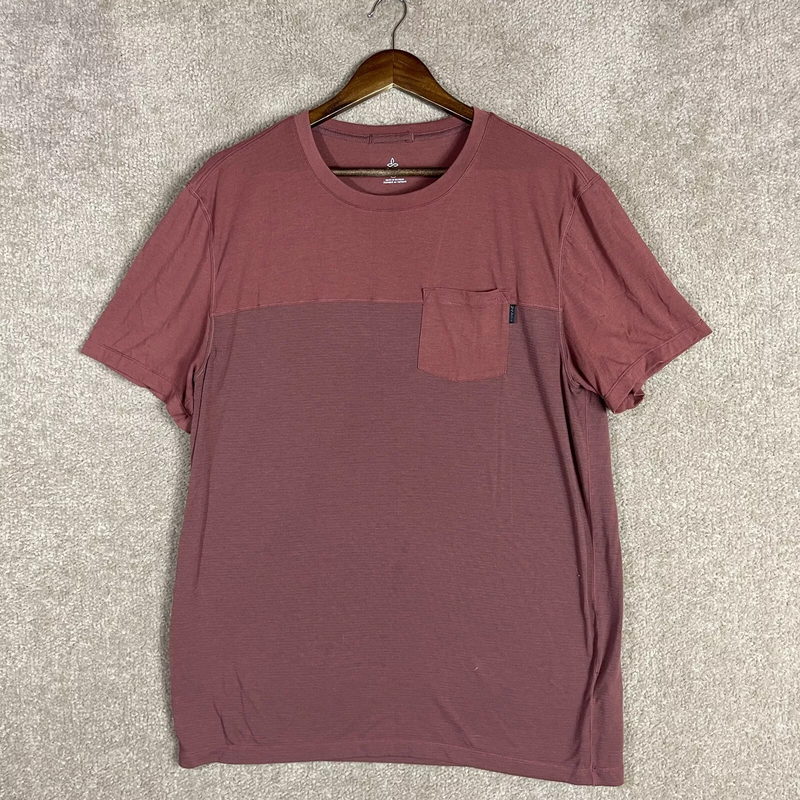 prana milo short sleeve performance breathe workout shirt