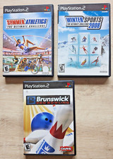 3 PLAYSTATION 2 SPORTS GAMES: Summer Athletics, Winter Sports, & Pro Bowling!!
