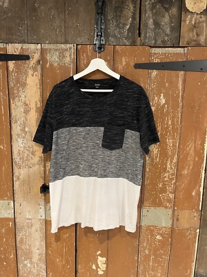 Smog T-Shirt Kurzarm Rundhals Grau Mix Oberteil Herren XL