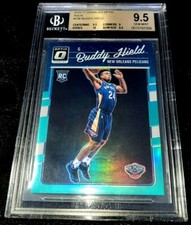 BUDDY HIELD 16-17 DONRUSS OPTIC AQUA HOLO PRIZM ROOKIE RC 15/25 BGS 9.5