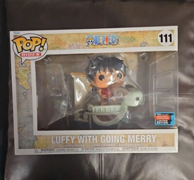Luffy With Going Merry Funko POP Rides #111, One Piece, Neu 2022 Fall Convention