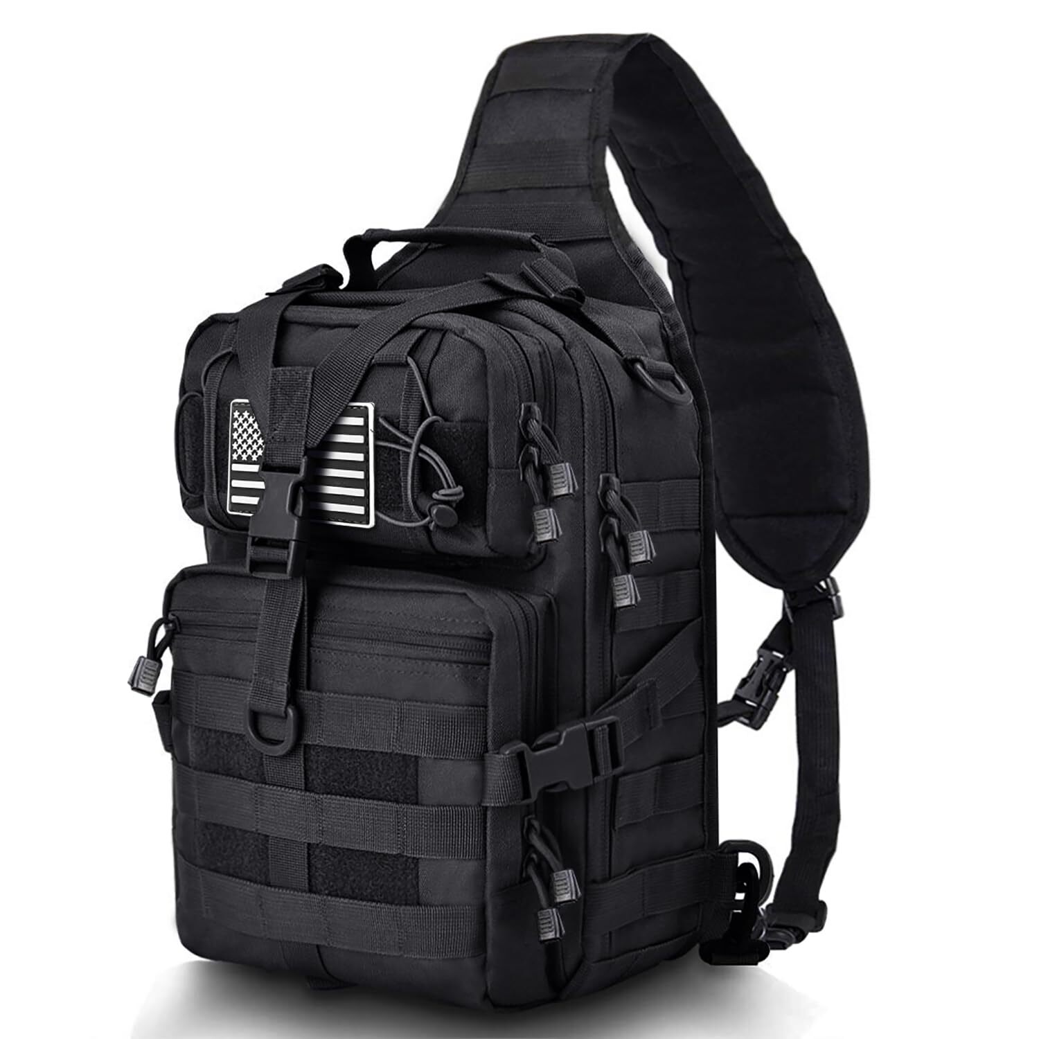 Tactical Sling Bag Pack Military Rover Shoulder Sling Backpack EDC Molle Assa...