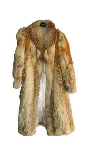 SAGA FOX Brown coat jacket Real fur Sz Large | eBay