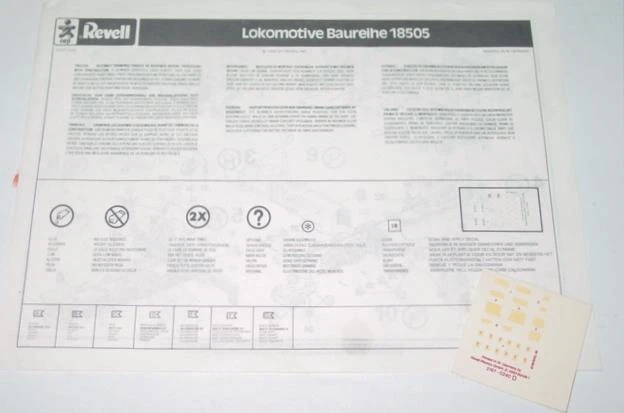 Ceji REVELL 1/87 HO Scale : BAUREIHE 18 505 & Tender T 38 Model Kit #2167 - Image 2 of 4