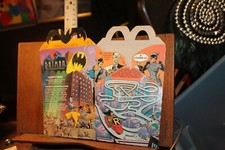 1993 Animated Series Batman McDonald's Happy Meal Box Folded