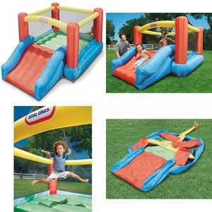 little tikes jump n double slide bouncer
