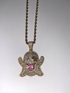 bling dog tag necklace