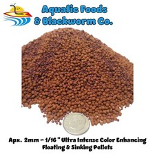 Ultra Intense Color Enhancing Floating  Sinking Mix Pellets. Apx 2 mm